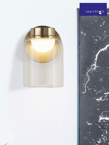 Searchlight Brass Tumbler LED Wall Light (AY0057) | £56