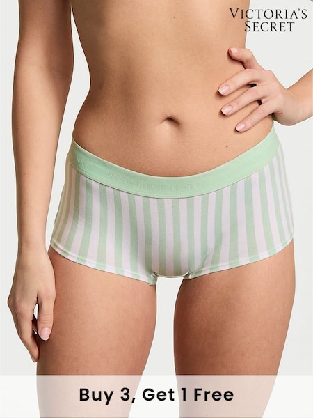 Victoria's Secret Mint Green Stripe Short Knickers (AY0109) | £9