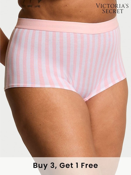 Victoria's Secret Pretty Blossom Pink Stripe Short Knickers (AY0115) | £9