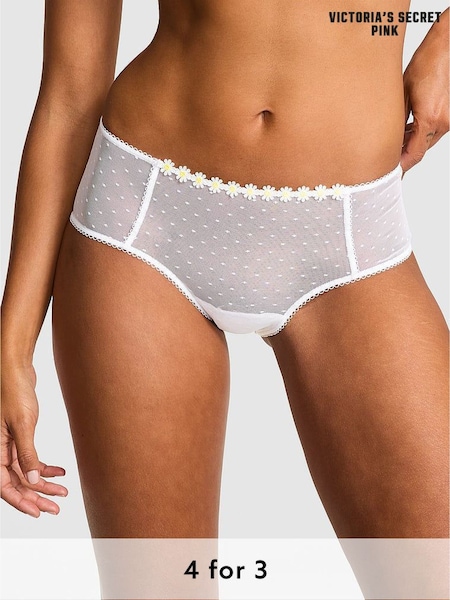 Victoria's Secret PINK White Cheeky Lace Knickers (AY0116) | £9