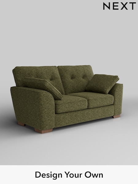 Chunky Chenille/Dark Moss Green Stamford Buttoned Back (AY0195) | £1,199