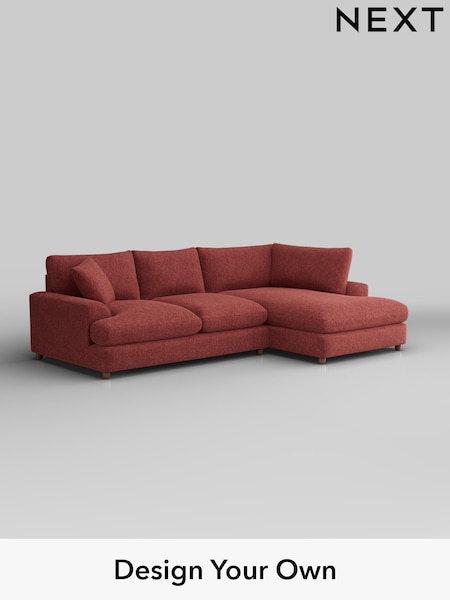 Cotswold Chenille/Dark Terracotta Orange Parker Platform Grand Relaxed Sit (AY0236) | £2,375
