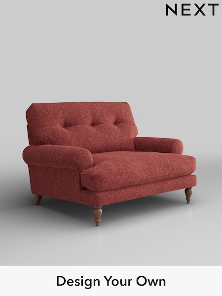 Cotswold Chenille/Dark Terracotta Orange Erin Buttoned Back Deep Sit (AY0238) | £975