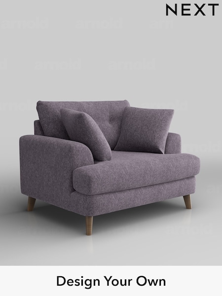 Cotswold Chenille/Light Lilac Purple Parker Buttoned Back (AY0294) | £1,025