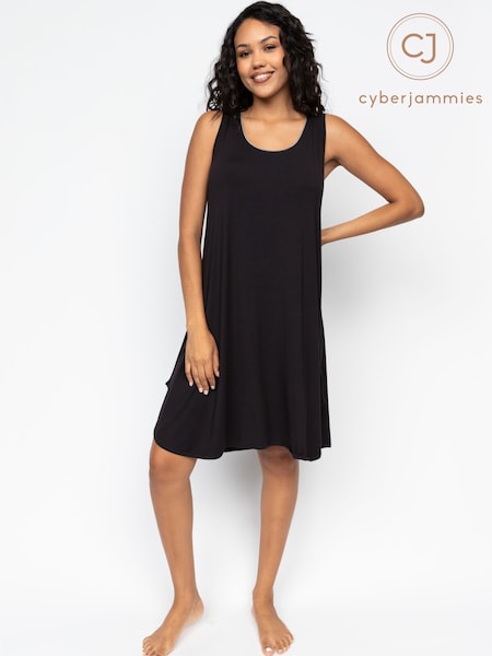 Cyberjammies Black Jersey Swing Nightdress (AY0394) | £29