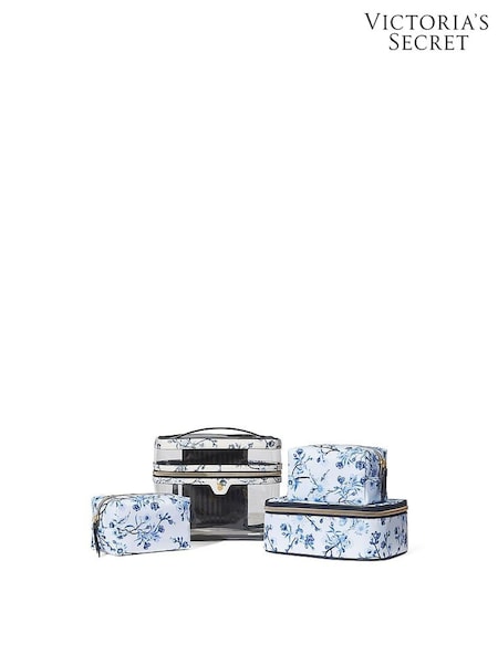 Victoria's Secret White Floral 4 in 1 Makeup Bag (AY0492) | £45