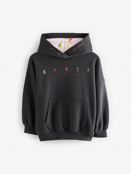 Baker by Ted Baker Oversized Back Print Hoodie (AY0526) | £30 - £35
