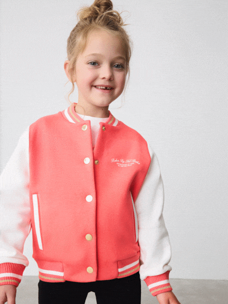 2024 Boys Girls Baseball Jackets Kids Print Letter Outerwear Teenager
