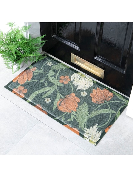 Artsy Mats Red William Morris Pattern Doormat (AY0729) | £25
