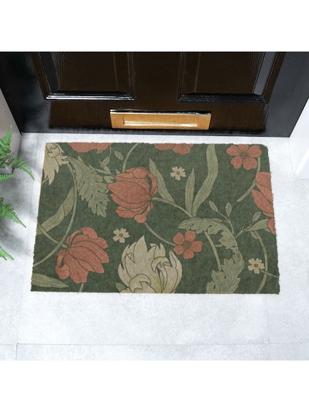 Artsy Mats Brown William Morris Rose Doormat (AY0735) | £20