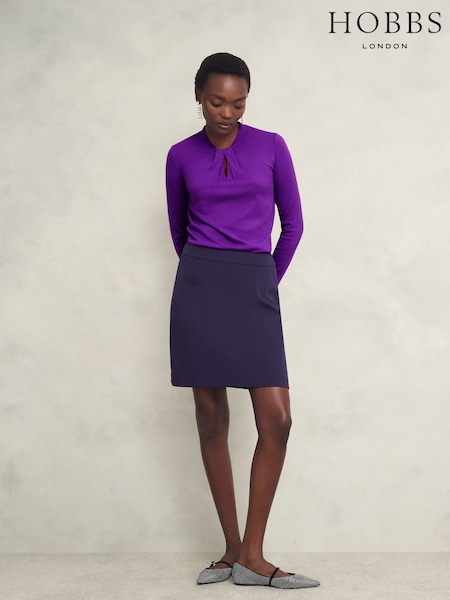 Hobbs Purple Effie Jumper (AY0750) | £69