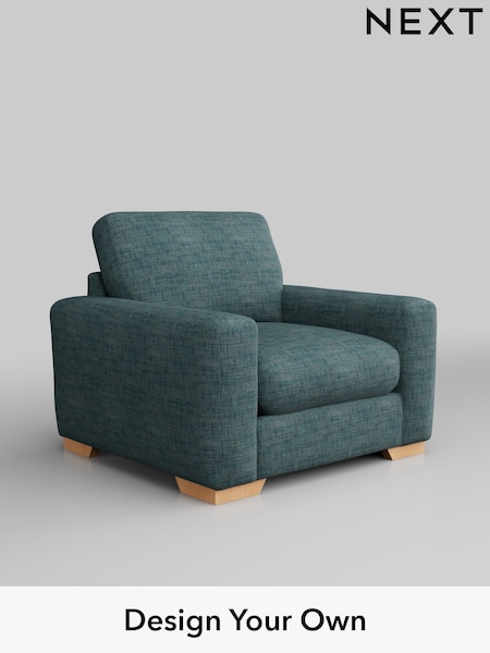 Boucle Weave Easy Clean/Dark Teal Green Houghton Deep Relaxed Sit (AY0871) | £825