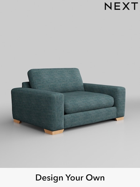 Boucle Weave Easy Clean/Dark Teal Green Houghton Deep Relaxed Sit (AY0871) | £1,099