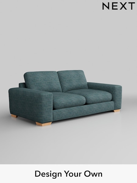 Boucle Weave Easy Clean/Dark Teal Green Houghton Deep Relaxed Sit (AY0871) | £1,299