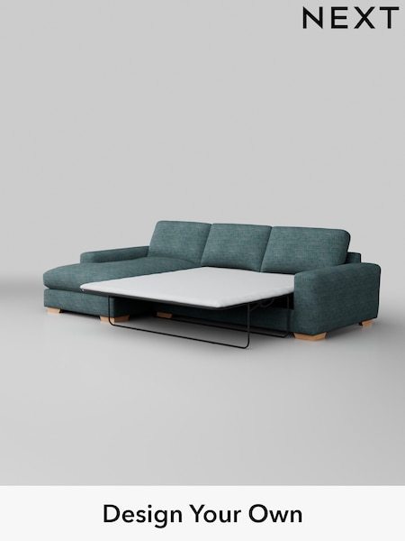 Boucle Weave Easy Clean/Dark Teal Green Houghton Deep Relaxed Sit (AY0871) | £2,675