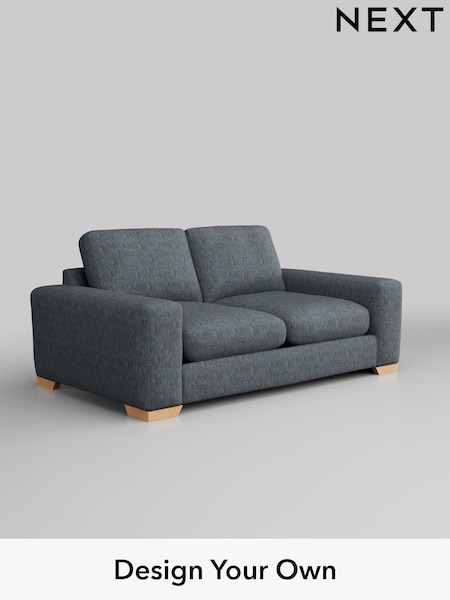 Boucle Weave Easy Clean/Dark Blue Houghton Deep Relaxed Sit (AY0876) | £1,199
