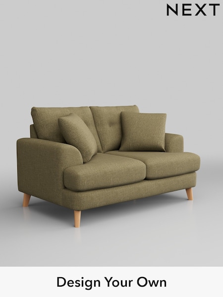Chunky Weave/Dark Moss Green Parker Buttoned Back (AY0907) | £1,225