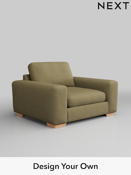 Chunky Weave/Dark Moss Green Houghton Deep Sit (AY0910) | £975