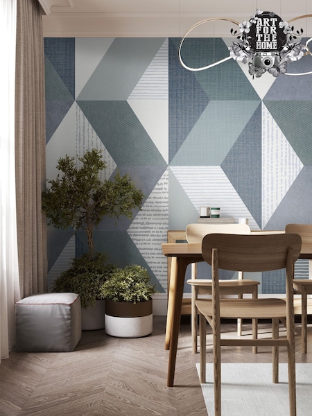 Art For The Home Navy Geo Fixed Size 4M Mural (AY0971) | £240