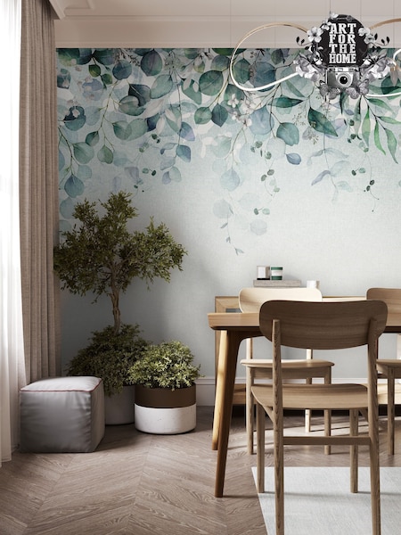 Art For The Home Duck Egg Botanical Cascade Fixed Size 3M Mural (AY0974) | £195