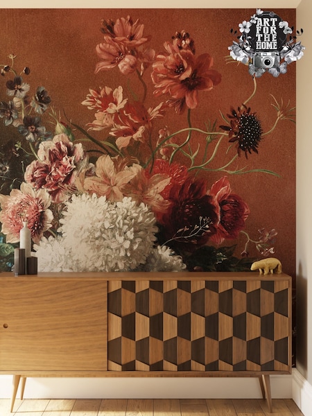 Art For The Home Mauve Flower Vase Fixed Size 2M Mural (AY0984) | £120