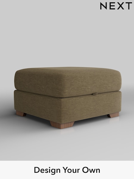 Fine Chenille Easy Clean/Dark Moss Green Houghton Deep Relaxed Sit (AY1039) | £499