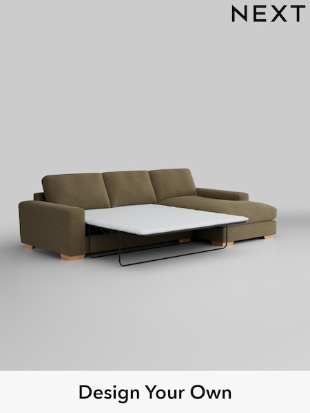 Fine Chenille Easy Clean/Dark Moss Green Houghton Deep Relaxed Sit (AY1039) | £2,825