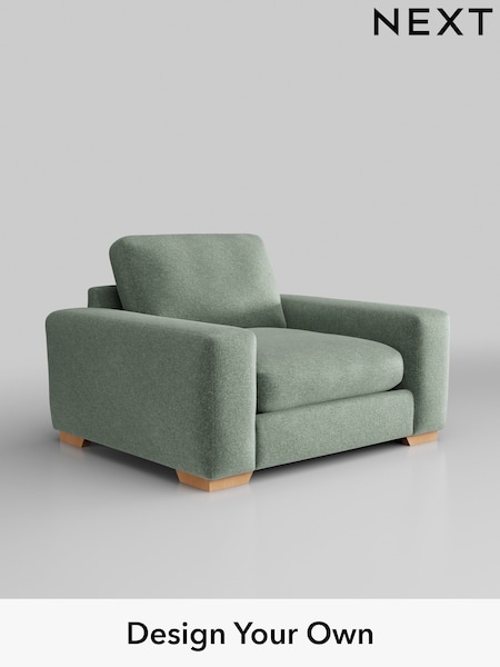 Plush Chenille/Mid Slate Teal Green Houghton Deep Relaxed Sit (AY1094) | £1,025