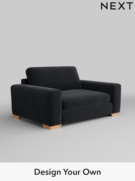 Plush Velvet Easy Clean/Charcoal Grey Houghton Deep Sit (AY1097) | £1,175