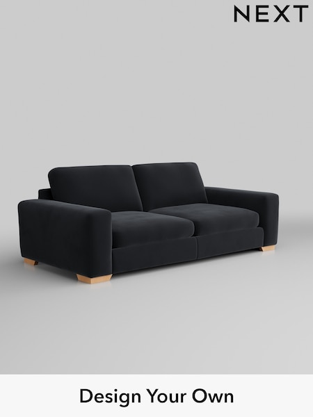 Plush Velvet Easy Clean/Charcoal Grey Houghton Deep Sit (AY1097) | £1,475