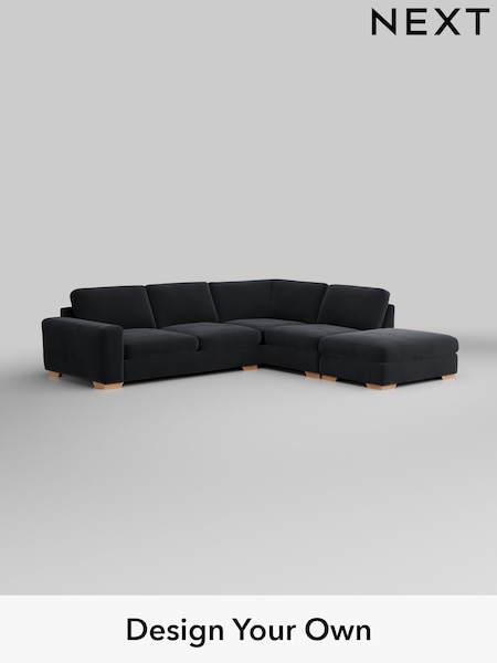 Plush Velvet Easy Clean/Charcoal Grey Houghton Deep Sit (AY1097) | £2,599
