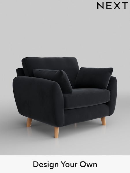 Plush Velvet Easy Clean/Charcoal Grey Wilson (AY1098) | £650