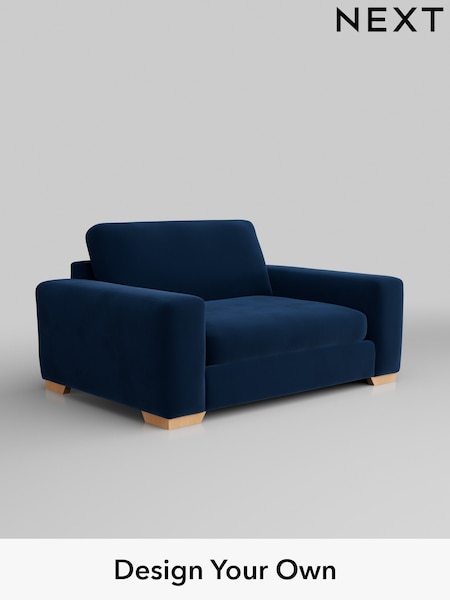 Plush Velvet Easy Clean/Navy Blue Houghton Deep Sit (AY1106) | £1,175