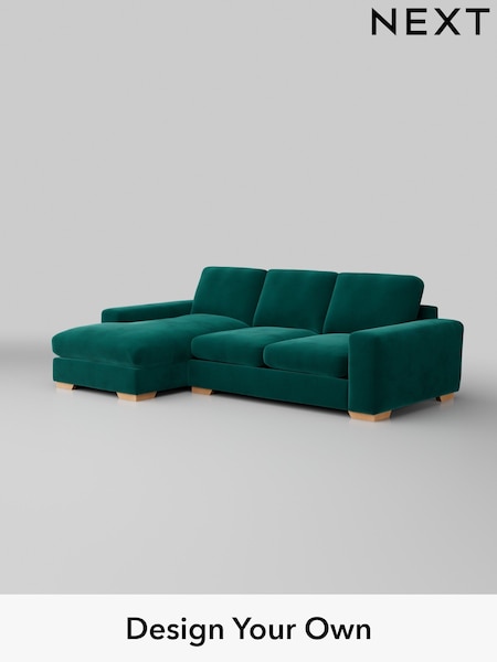 Plush Velvet Easy Clean/Juniper Green Houghton Deep Relaxed Sit (AY1111) | £2,125