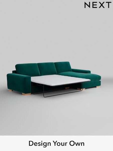 Plush Velvet Easy Clean/Juniper Green Houghton Deep Relaxed Sit (AY1111) | £2,825