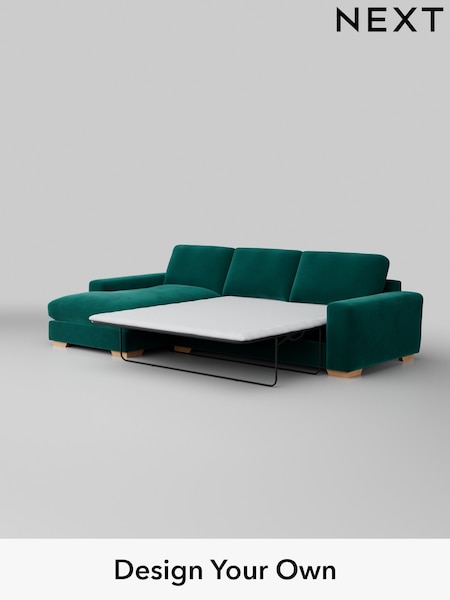 Plush Velvet Easy Clean/Juniper Green Houghton Deep Relaxed Sit (AY1111) | £2,825