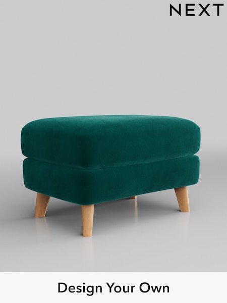 Plush Velvet Easy Clean/Juniper Green Parker Buttoned Back (AY1113) | £425
