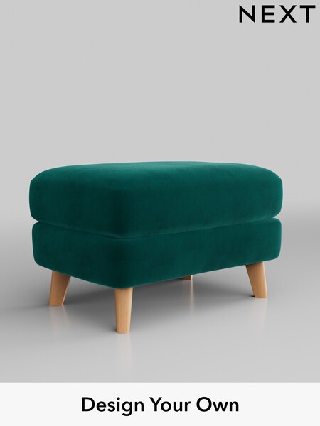 Plush Velvet Easy Clean/Juniper Green Parker Buttoned Back (AY1113) | £425