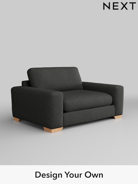 Tweedy Blend Easy Clean/Charcoal Grey Houghton Deep Relaxed Sit (AY1117) | £1,099