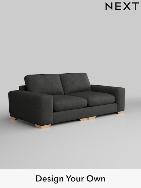 Tweedy Blend Easy Clean/Charcoal Grey Houghton Deep Relaxed Sit (AY1117) | £1,399