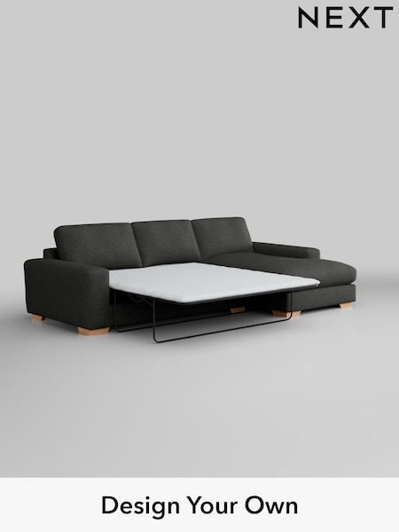 Tweedy Blend Easy Clean/Charcoal Grey Houghton Deep Relaxed Sit (AY1117) | £2,675