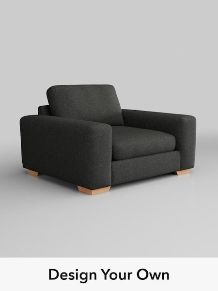 Tweedy Blend Easy Clean/Charcoal Grey Houghton Deep Sit (AY1119) | £875