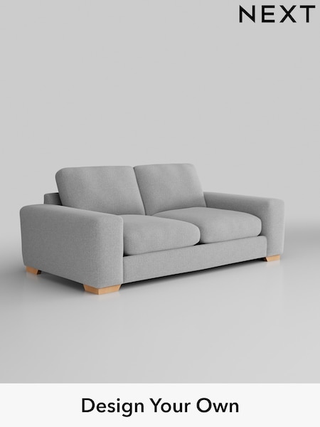 Tweedy Blend Easy Clean/Light Silver Grey Houghton Deep Relaxed Sit (AY1125) | £1,299
