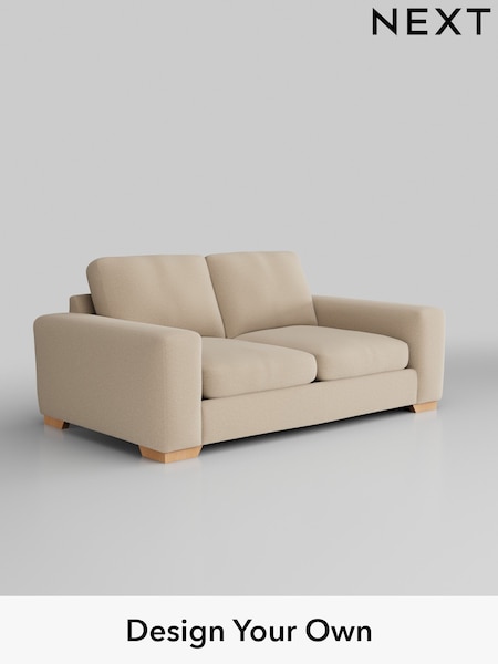Tweedy Blend Easy Clean/Light Sand Beige Houghton Deep Sit (AY1145) | £1,150