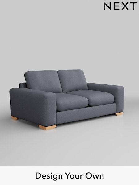Tweedy Blend Easy Clean/Mid Slate Blue Houghton Deep Relaxed Sit (AY1149) | £1,199
