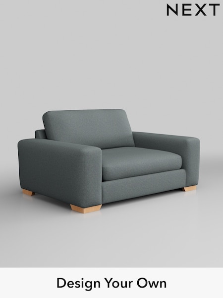 Tweedy Blend Easy Clean/Mid Slate Teal Green Houghton Deep Sit (AY1154) | £1,050