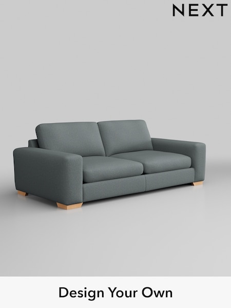 Tweedy Blend Easy Clean/Mid Slate Teal Green Houghton Deep Sit (AY1154) | £1,250