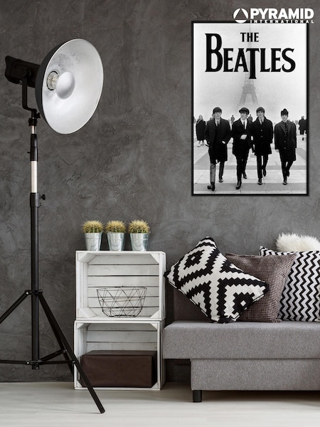 Pyramid International Grey The Beatles Eiffel Tower Framed Maxi Poster (AY1166) | £30