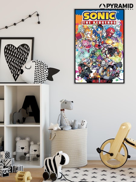Pyramid International Blue Sonic The Hedgehog Framed Maxi Poster (AY1168) | £30