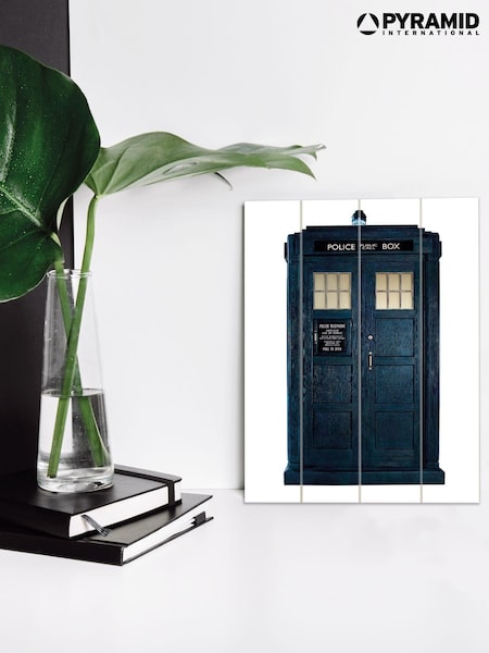 Pyramid International Blue Doctor Who Tardis Wooden Wall Art (AY1181) | £30
